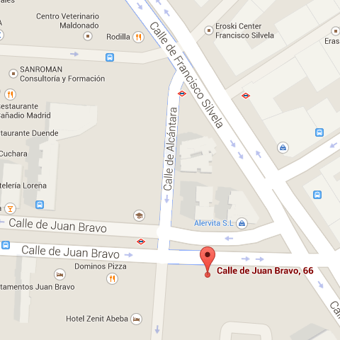 mapa de situación de la tienda de Biciclick